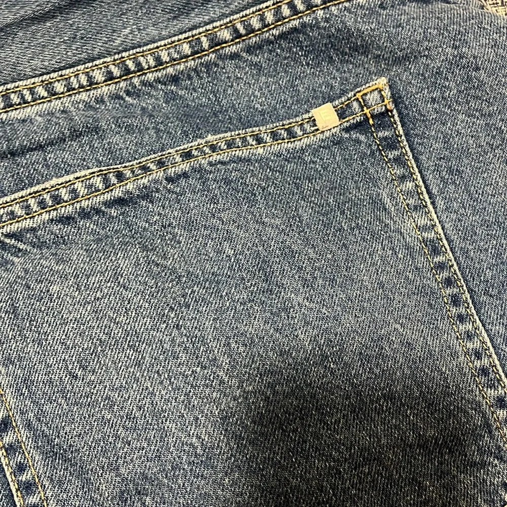 Everlane The A-Line Denim Short in medium indigo - size 33 - Picture 10 of 13